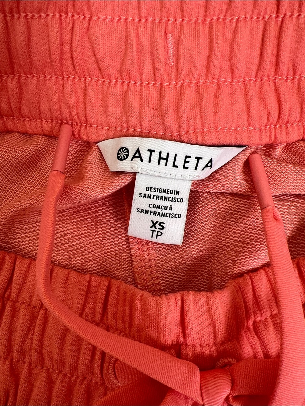 NWOT Athleta Retroterry High Rise Wide Leg Cargo Pant in Hibiscus Coral Size XS - Picture 7 of 12